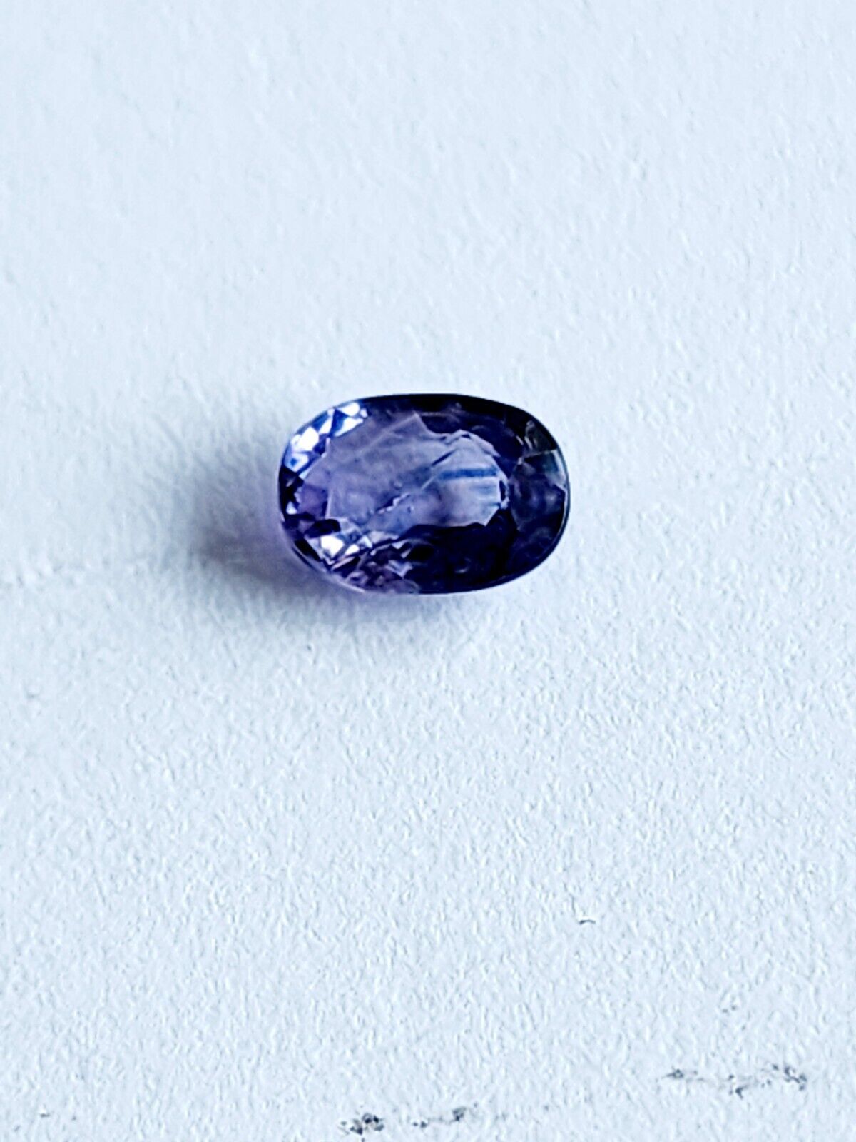 0.98 ct Loose Oval Cut Genuine Blue / Purple Sapphire Gemstone 7 x 5mm