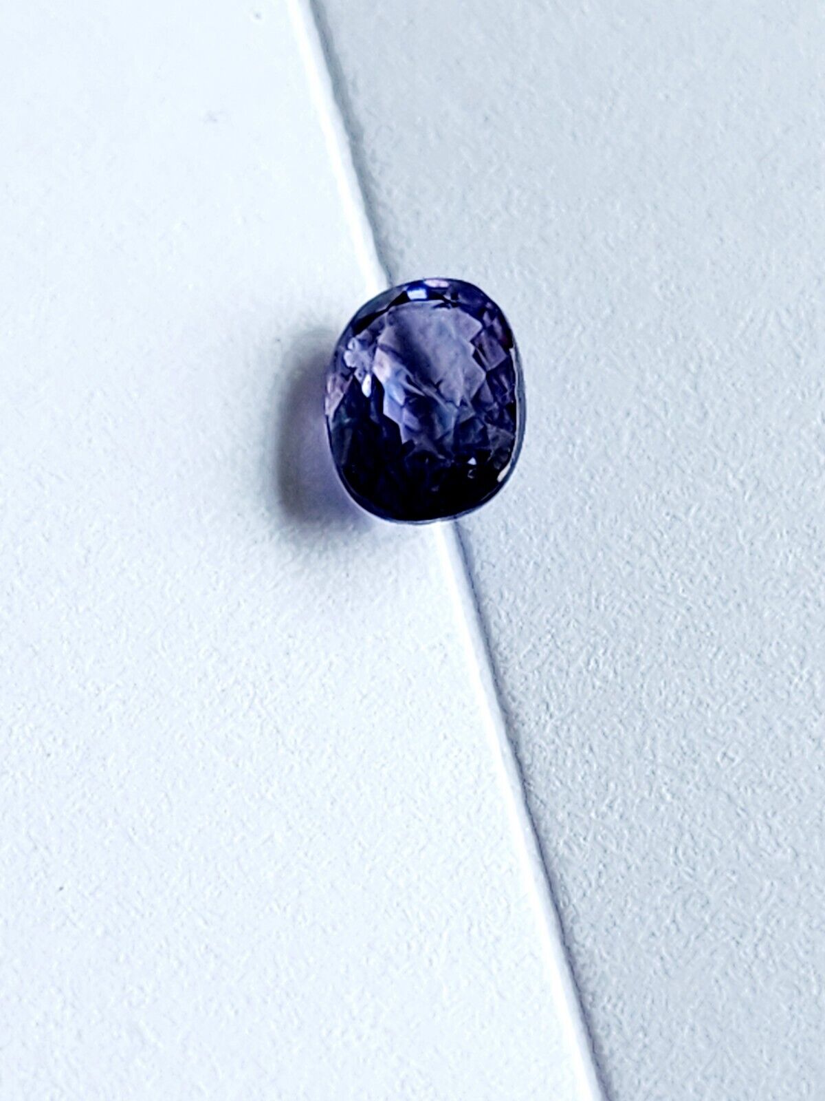 0.98 ct Loose Oval Cut Genuine Blue / Purple Sapphire Gemstone 7 x 5mm