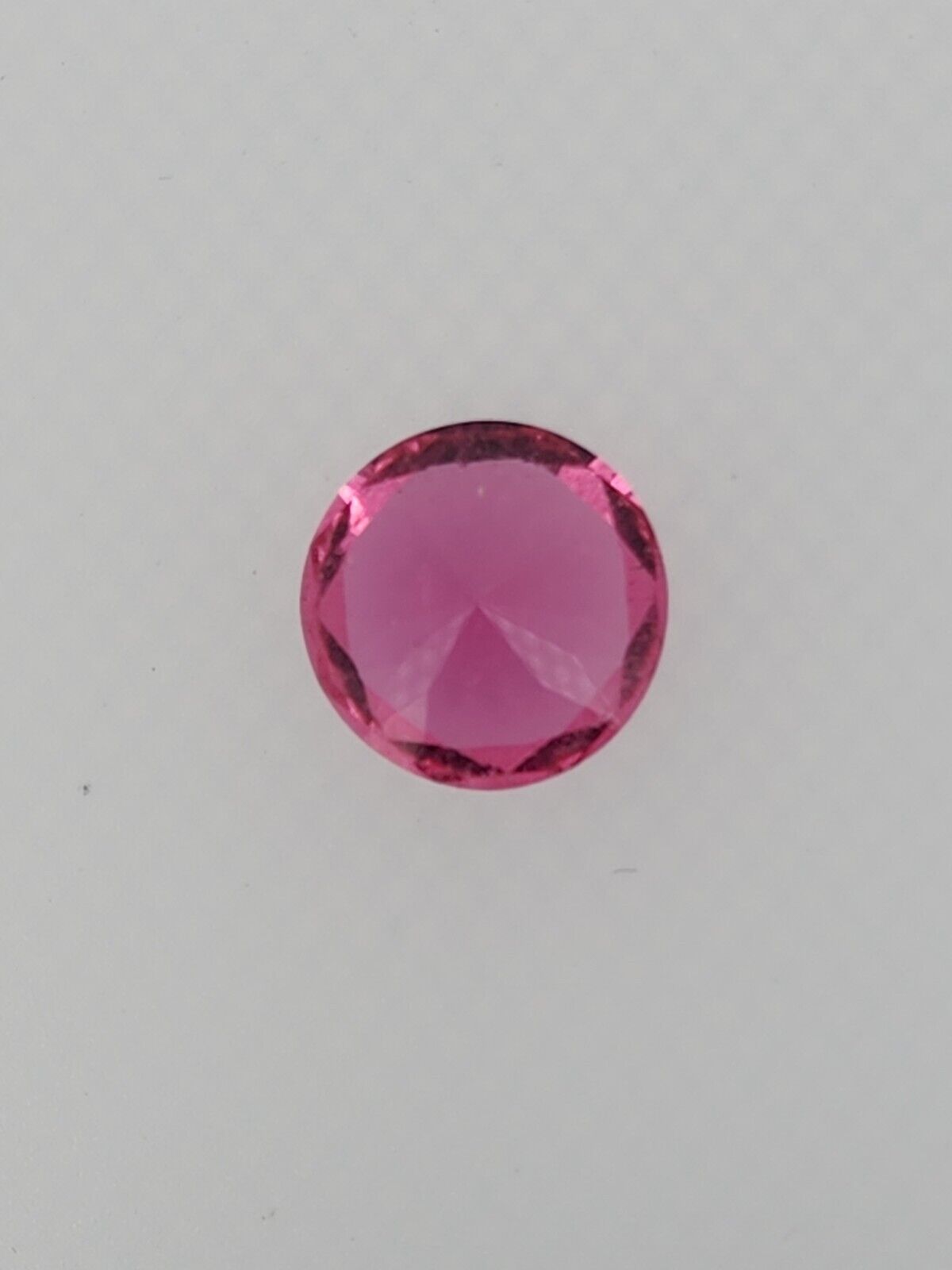 13.34 Vivid Pink Round Tourmaline, GIA Report, Amazing Stone