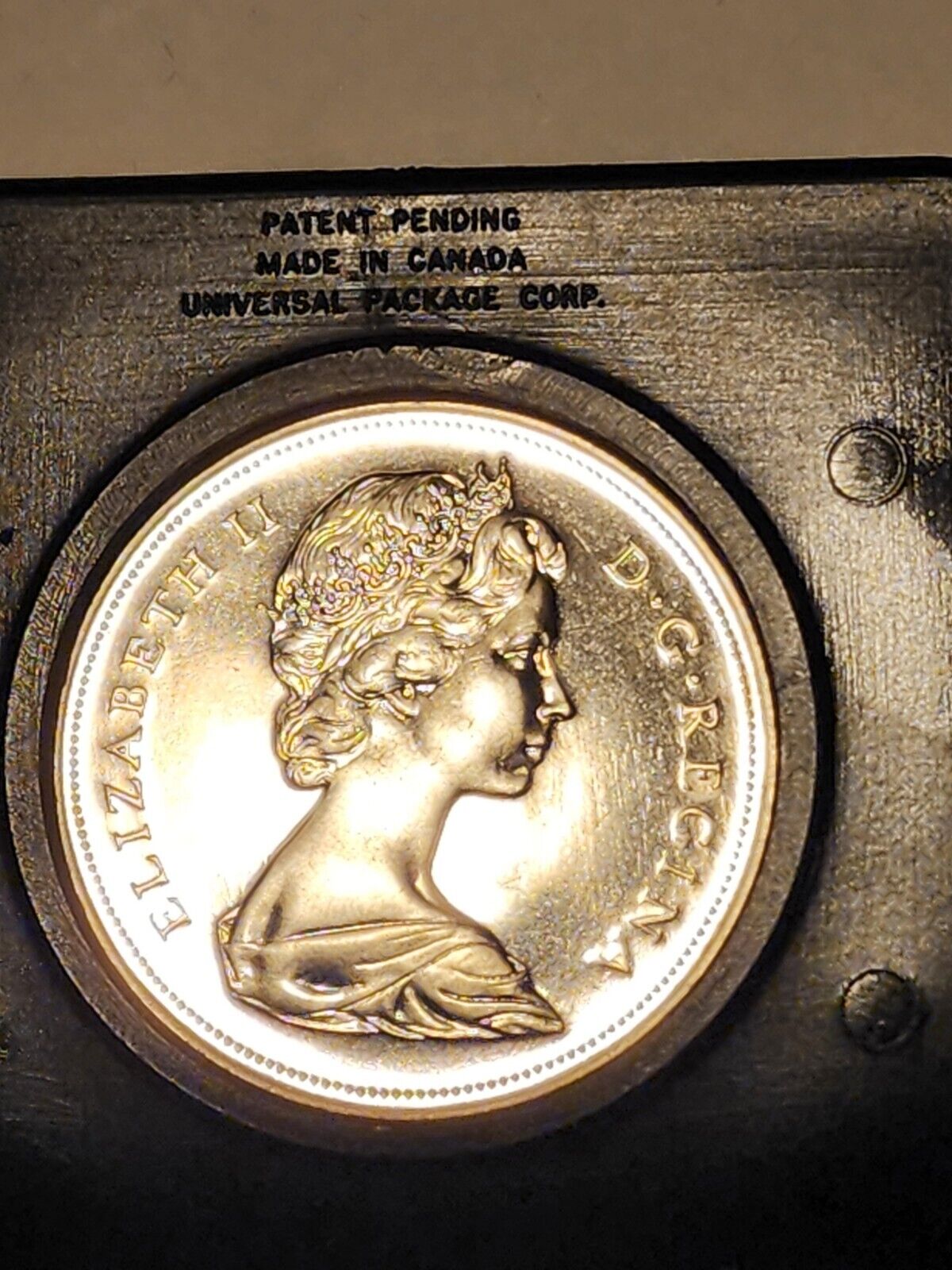 1870 1970 CANADA MANITOBA ONE DOLLAR COIN IN LEATHER CASE