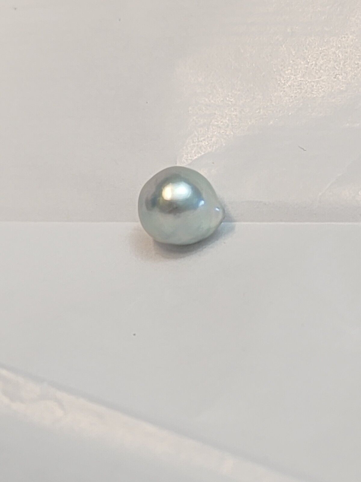 10mm Baroque Green, GIA Report, Cultured Pearl Undrilled, Akoya Pearl Oyster