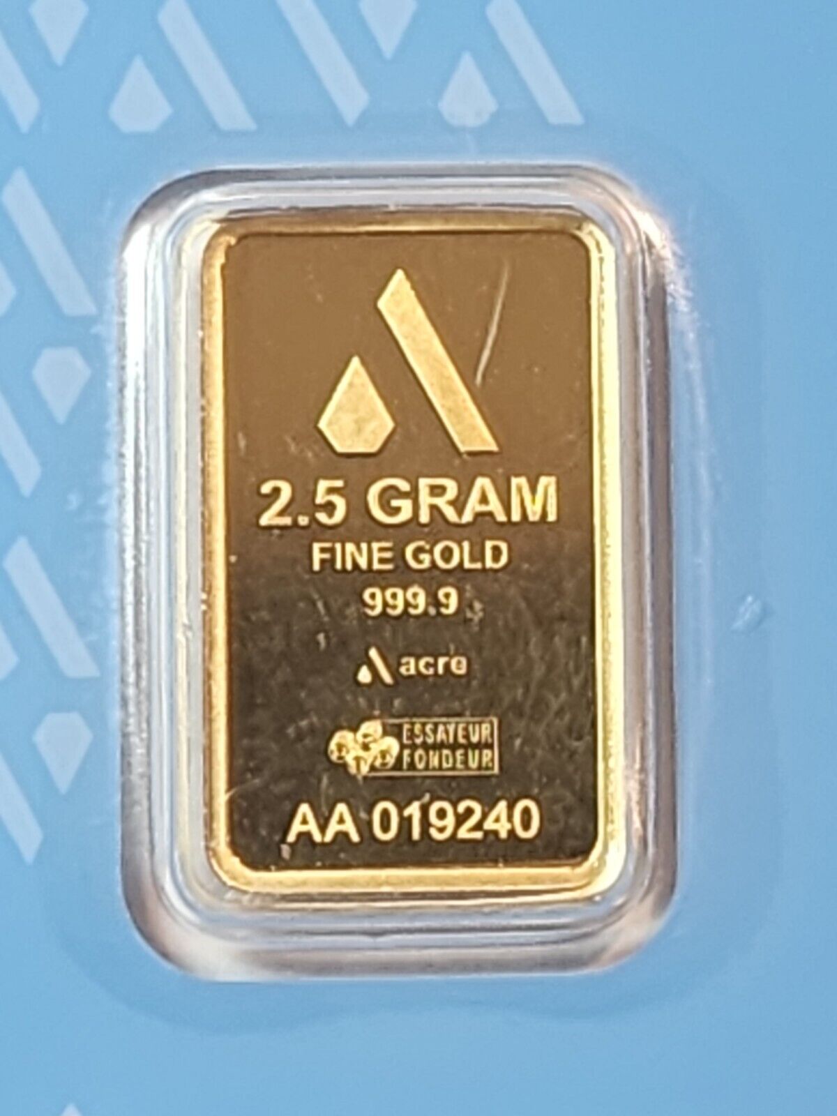 Acre 2.5 Gram .999.9 Fine Gold Bar - Limited Edition, Sealed - 1 from lot of 4