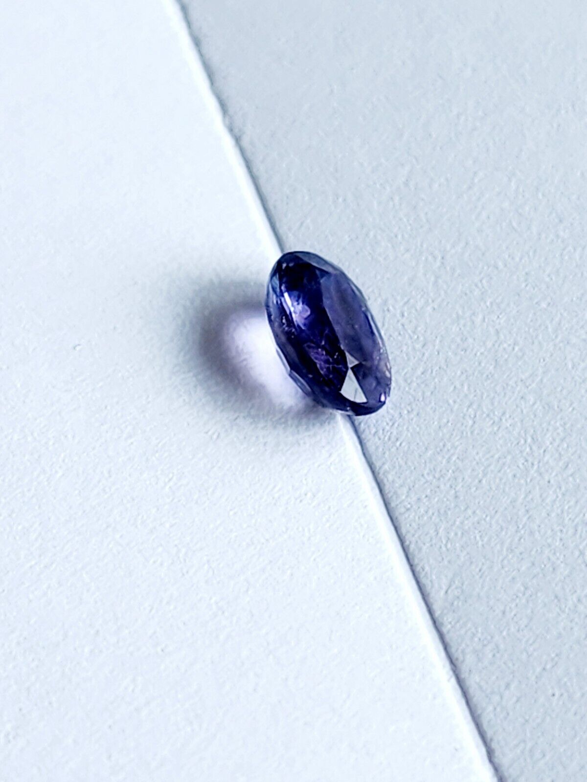 0.98 ct Loose Oval Cut Genuine Blue / Purple Sapphire Gemstone 7 x 5mm