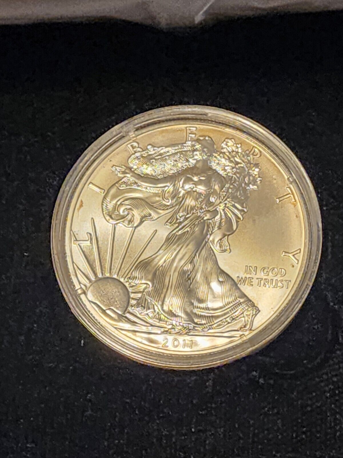 2011 American Silver Eagle 1 Troy Oz .999 Fine Silver Actual Coin Pictured