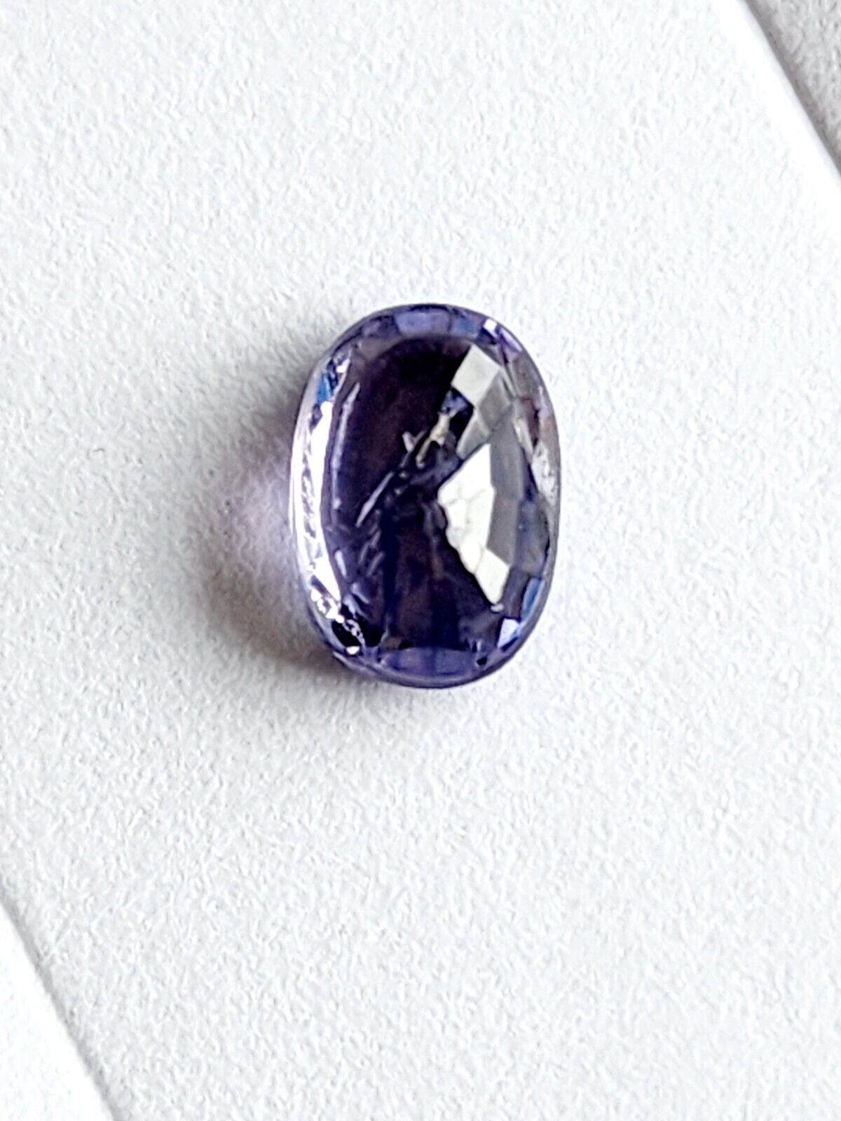 0.98 ct Loose Oval Cut Genuine Blue / Purple Sapphire Gemstone 7 x 5mm