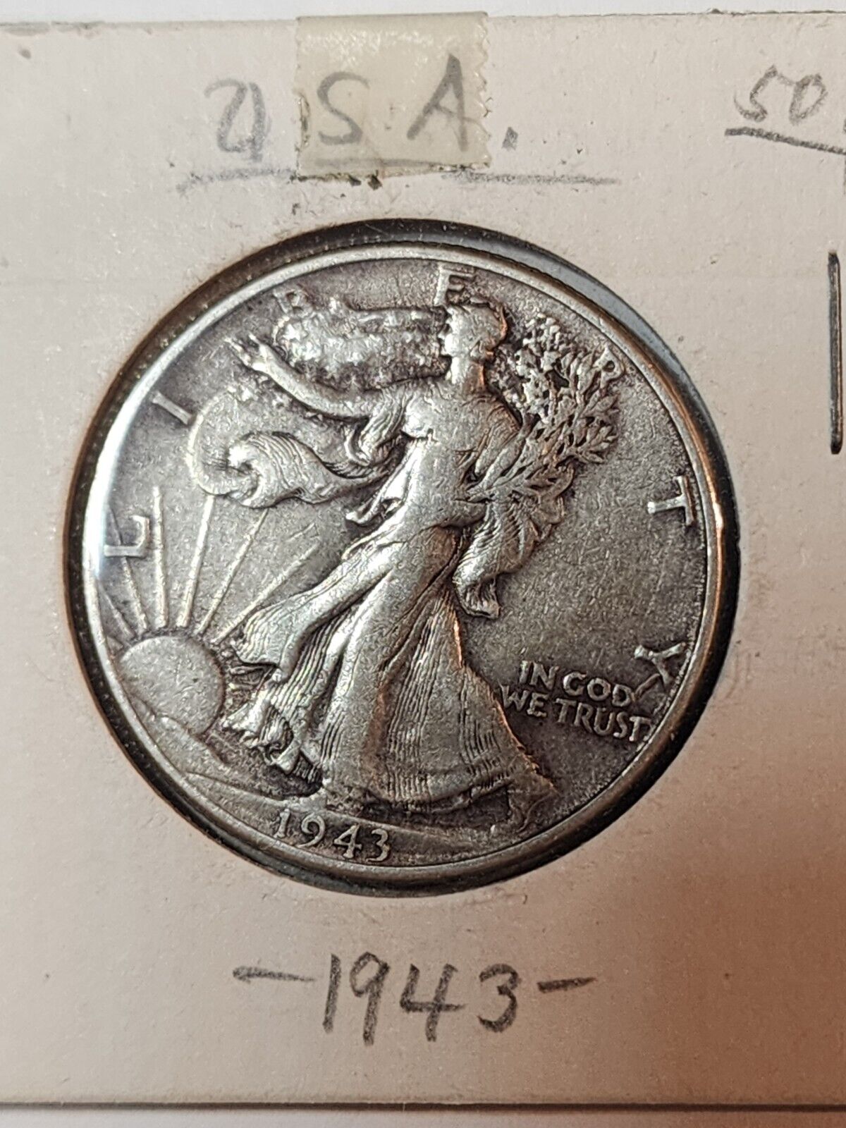 1943 XF Walking Liberty Half Dollar - 90% Silver